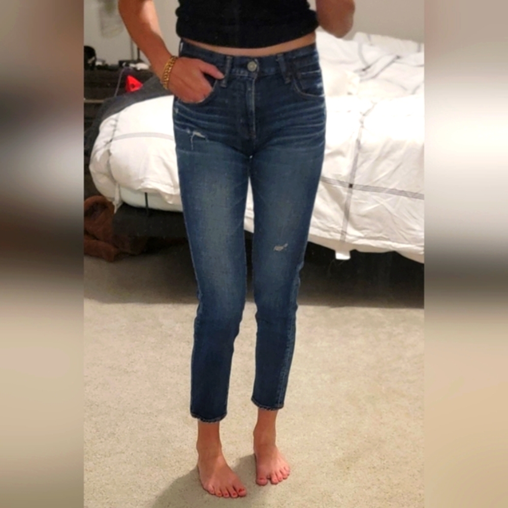 Moussy High Rise Blue Jeans